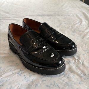 Franco Sarto Patent Leather Loafers